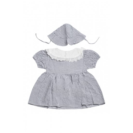 Grey Checkered Dress